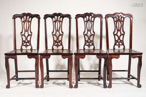 A Set of Four Annatto Chairs