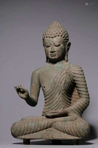 Bronze Buddha Statue in Southeast Asia