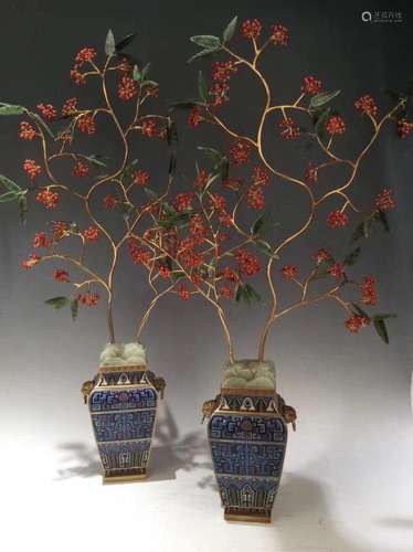 Qing Dynasty Cloisonne Bonsai