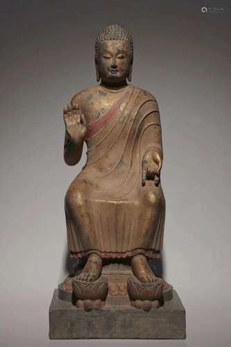 Blue Stone Buddha Statue