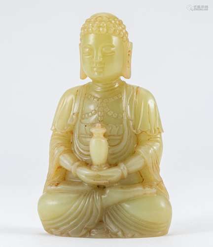 Ming Dynasty Huangyu Buddha Statue