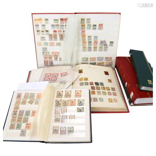 POSTAGE STAMPS - 6 stock books, including Egypt from 1879, S...