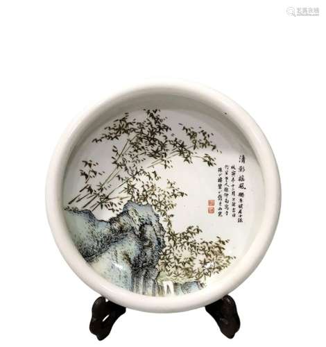 Xu Zhongnan's new pastel bamboo leaf brush wash