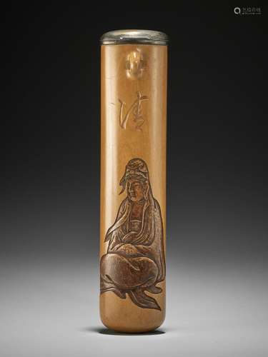 KANO TESSAI: A FINE SAGEMONO CASE WITH BYAKUE KANNON