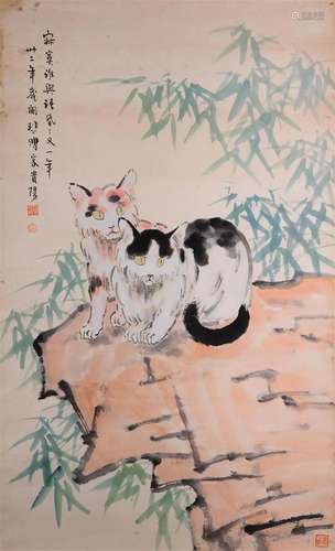 A Chinese Scroll Painting By Xu Beihong