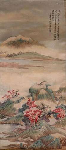 A Chinese Scroll Painting By Wu Hufan