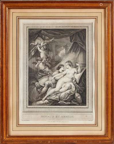 D’après MONNET, CARESME, L.-E. LE BRUN<br />
Renaud et Armid...