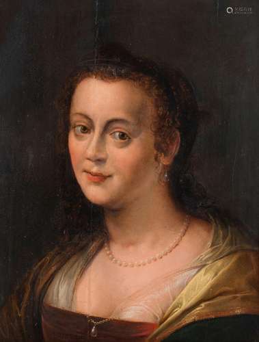 Ecole HOLLANDAISE du XVIIIe siècle<br />
Portrait de femme a...