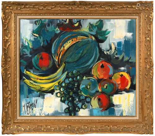 Jean LE GREC (1935-1990)<br />
Nature morte aux fruits <br /...