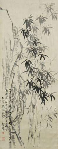 Zheng Banqiao Bamboo and Stone Painting