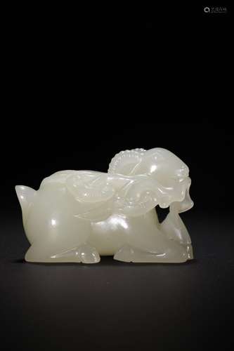 hetian jade sheep ornaments