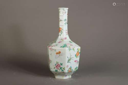 Pastel floral hexagonal bottle