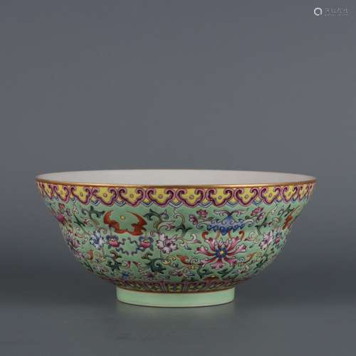 Pastel Passiflora Pattern Folding Waist Bowl