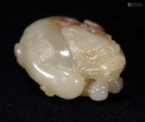 Chinese Antique Jade Beast