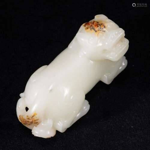 Chinese Jade Tiger Ornament