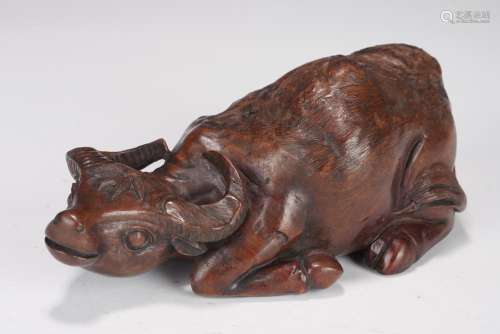 Qing Bamboo Root Carving Buffalo