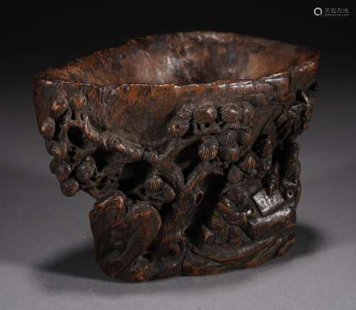 Chinese Agarwood Plum Blossom Cup