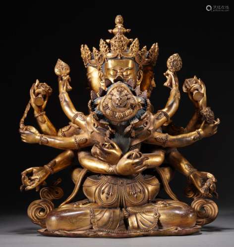 Gilt Bronze Figure of Padmasambhava