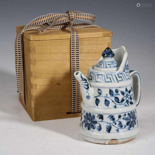 Chinese Ming Blue and White Holding Ewer