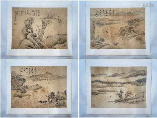 Zhang Daqian Landscape Ten Leaves Album