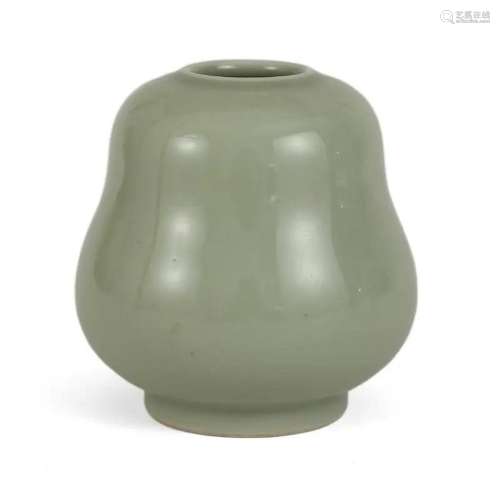 A CELADON-GLAZED WATER POT