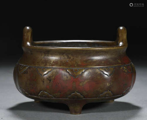 In the Ming Dynasty, a cup-shaped cupola with copper shaped ...