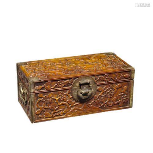 Qing Dynasty, Huanghua Pear Jewelry Box