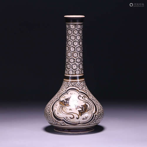 Before or during the Ming Dynasty, the Cizhou kiln flower an...