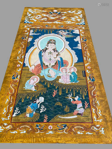 Wu Daozi's Silk Manuscript (Guanyin)