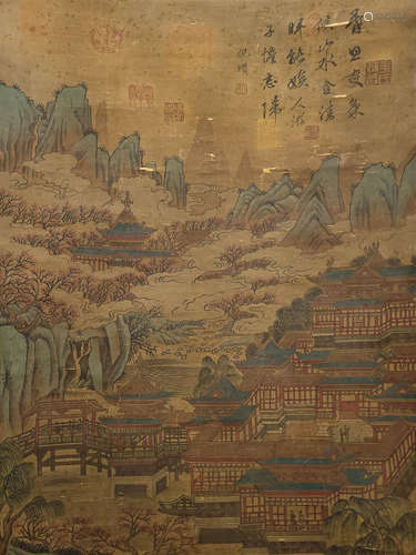 Ni Zan's Silk Book (Shanshui Pavilion)