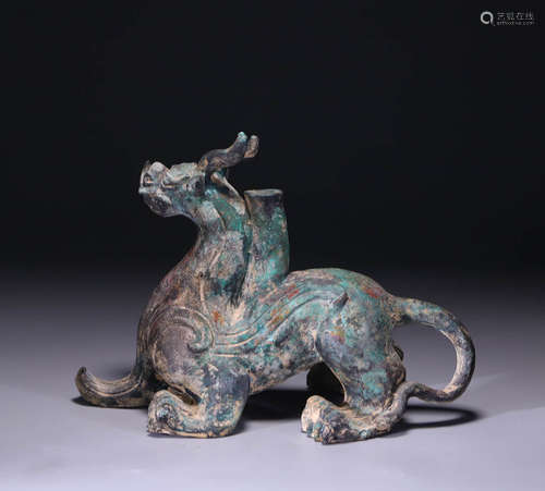 Before the Ming Dynasty, bronze auspicious beast ornaments