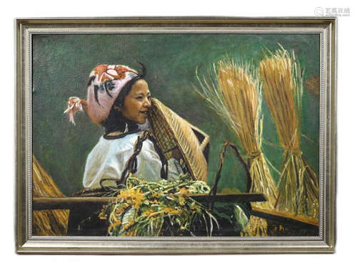 Chinese Academy of Fine Arts painter Yu Hong's oil painting ...