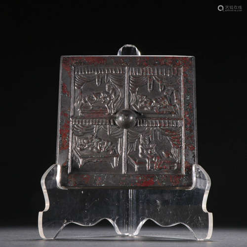 Before or during the Ming Dynasty, the square bronze mirror ...