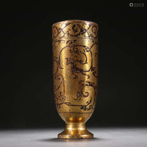 Before or during the Ming Dynasty, copper mixed with gold an...