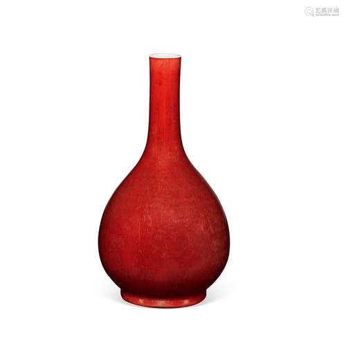 CHINESE PORCELAIN RED GLAZE VASE