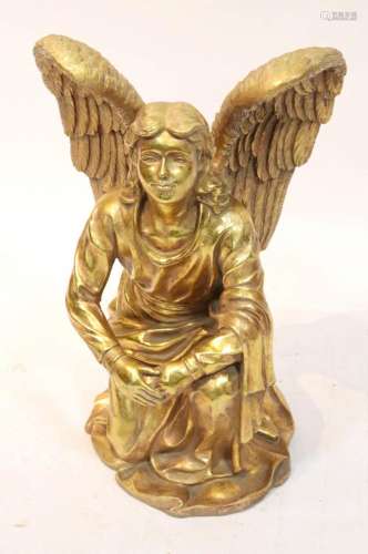 Angel Figure, Gold-Decorated