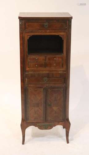 Antique French Marquetry Tall Chest