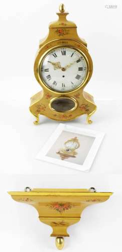 Antique Swiss Neuchateloise Clock with Shelf