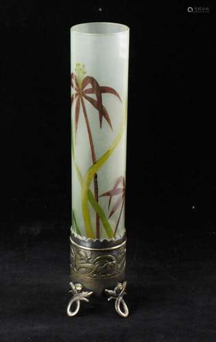 Art Nouveau Vase with Enamels