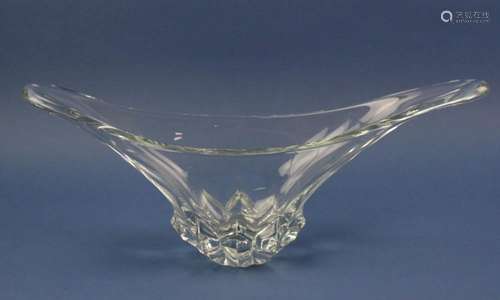 Art Vannes French Crystal Center Bowl