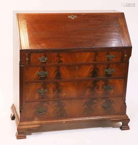 Early Boston Mahogany Slant-Front Desk