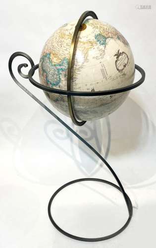 Replogle 20thC Floor Model World Globe with Stand