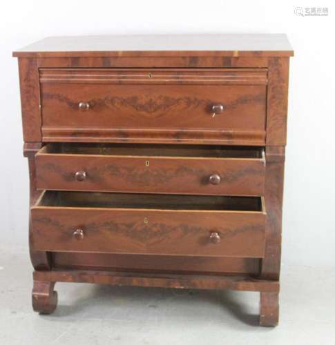 Early Classical Mahogany Tall Chest