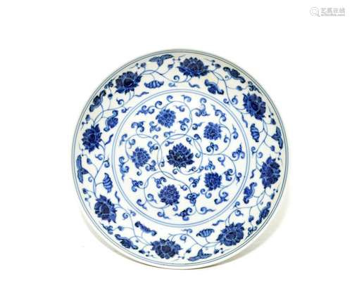 Fine Chinese Blue and White Dish