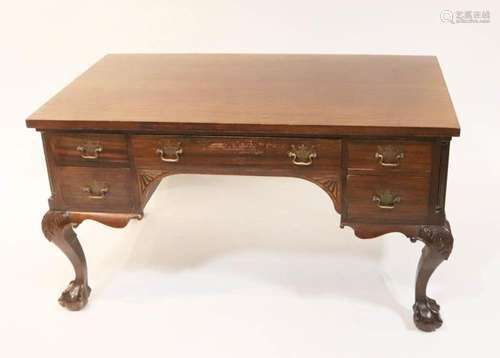 Early 20thC American Chippendale-Style Desk