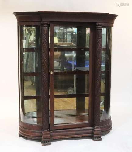 Early 20thC Colonial Revival Style Display Cabinet