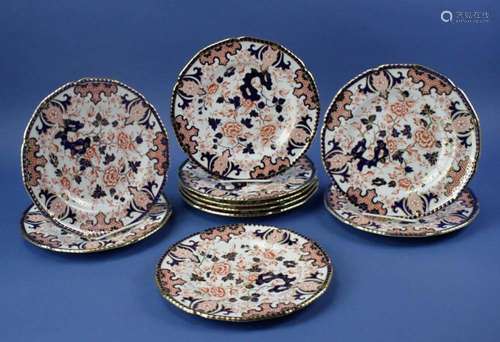 English Royal Crown Derby Dinner Plates