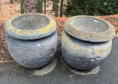 Two Cement Planters