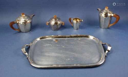 Ercuis French Silverplate Tea Set with Tray