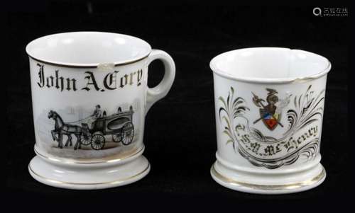 Two Shaving Mugs